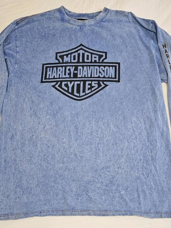 Other - Harley Davidson Long Sleeve Vintage 2003 Chilkoot Skagway Alaska Size XL Blue